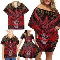 If I Stand Alone I Know I'm With Someone I Can Trust Family Matching Off Shoulder Short Dress and Hawaiian Shirt - Wonder Print Shop