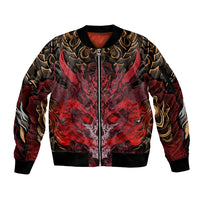 If I Stand Alone I Know I'm With Someone I Can Trust Sleeve Zip Bomber Jacket - Wonder Print Shop
