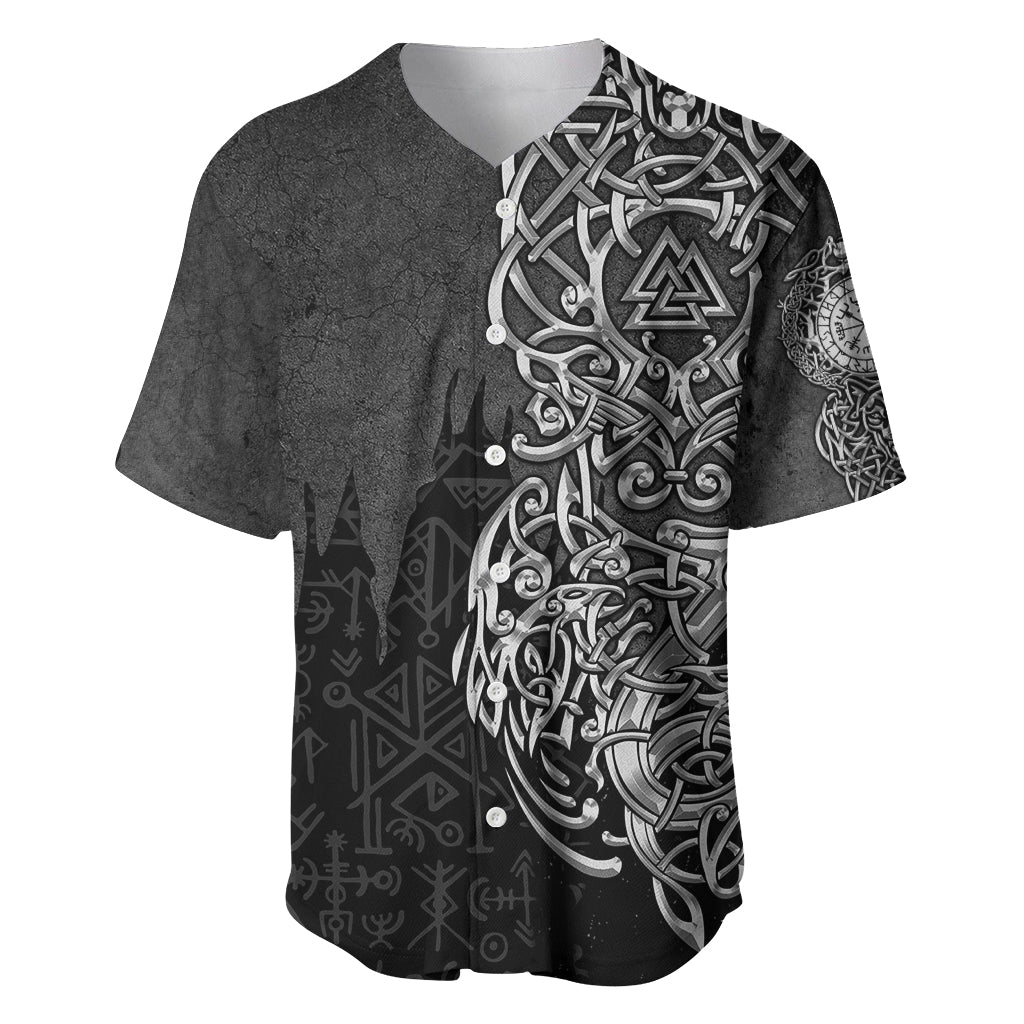 Viking Skoll and Hati Baseball Jersey Chasing Eternity - Wonder Print Shop