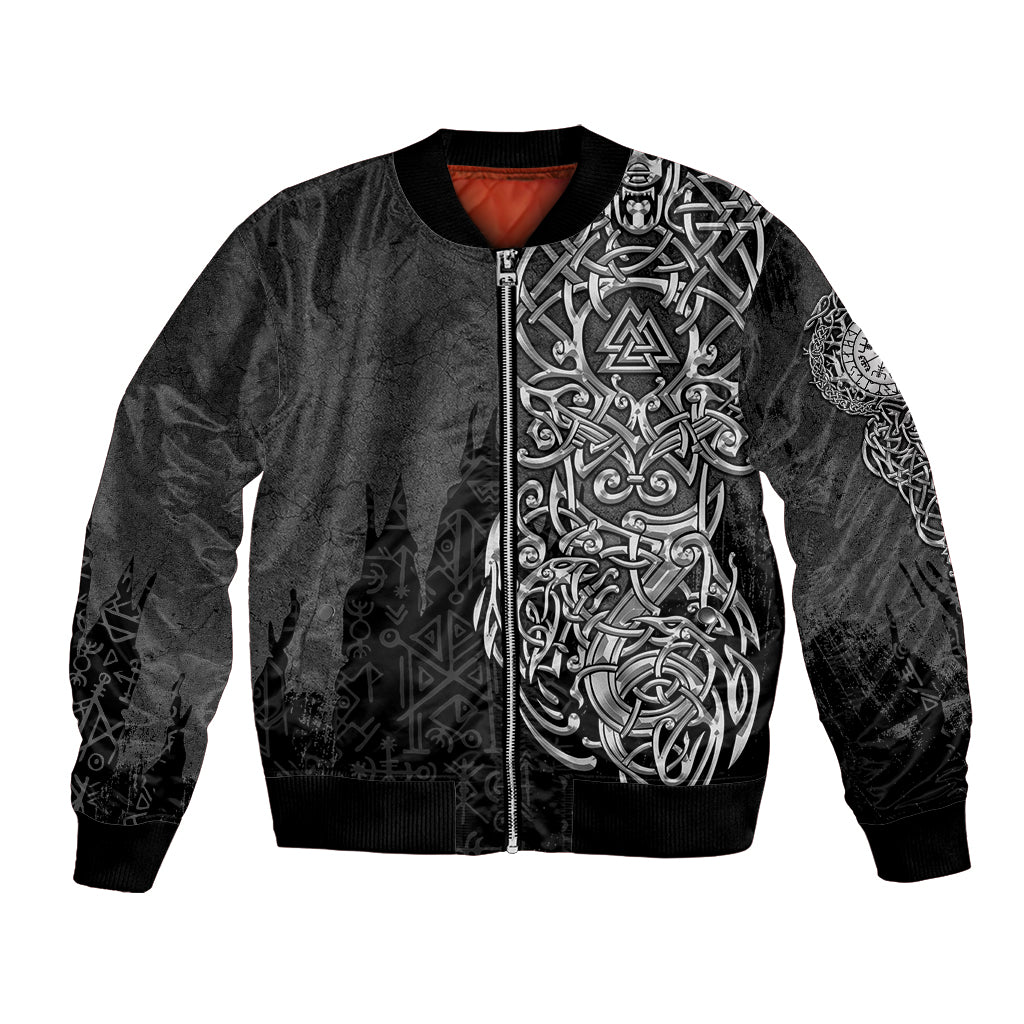 Viking Skoll and Hati Bomber Jacket Chasing Eternity - Wonder Print Shop
