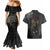 Viking Skoll and Hati Couples Matching Mermaid Dress and Hawaiian Shirt Chasing Eternity - Wonder Print Shop