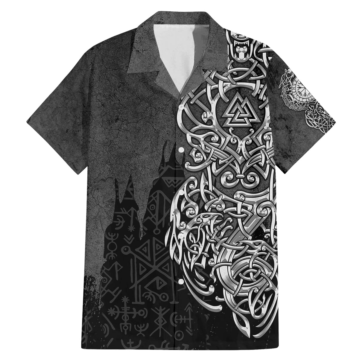 Viking Skoll and Hati Family Matching Mermaid Dress and Hawaiian Shirt Chasing Eternity - Wonder Print Shop