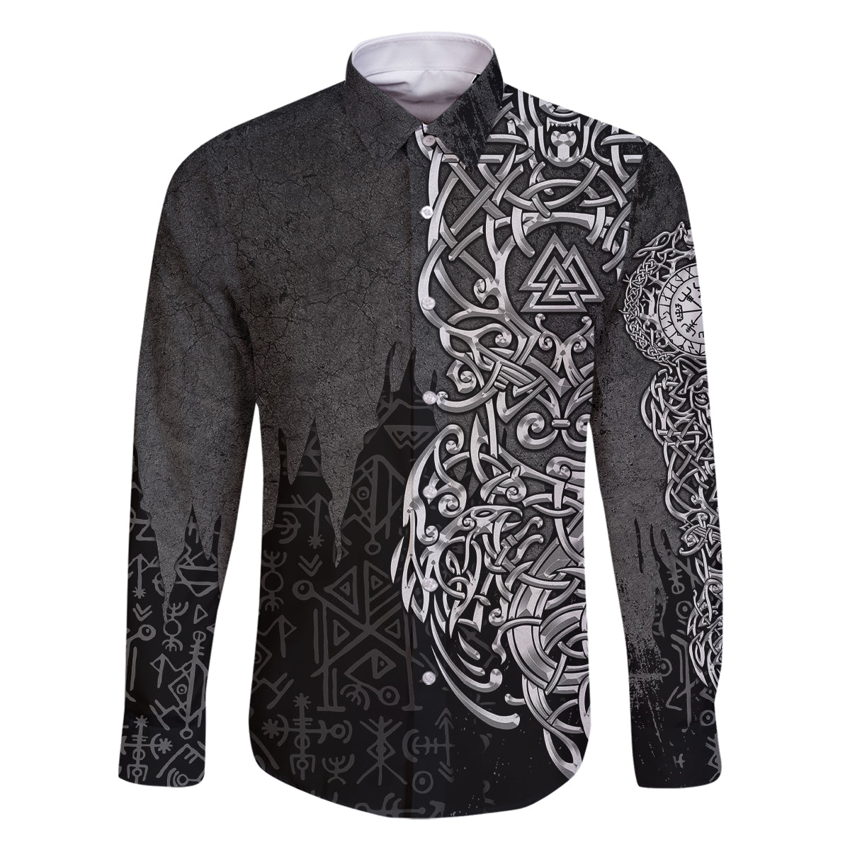 Viking Skoll and Hati Family Matching Off Shoulder Maxi Dress and Hawaiian Shirt Chasing Eternity - Wonder Print Shop