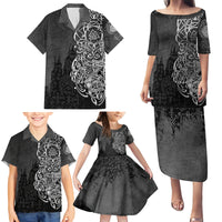 Viking Skoll and Hati Family Matching Puletasi Dress and Hawaiian Shirt Chasing Eternity - Wonder Print Shop