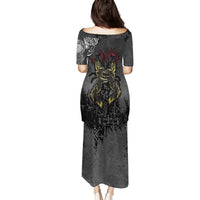 Viking Skoll and Hati Family Matching Puletasi Dress and Hawaiian Shirt Chasing Eternity - Wonder Print Shop