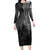Viking Skoll and Hati Long Sleeve Bodycon Dress Chasing Eternity - Wonder Print Shop