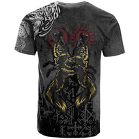 Viking Skoll and Hati T Shirt Chasing Eternity - Wonder Print Shop