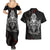 Viking Valhalla Couples Matching Summer Maxi Dress and Hawaiian Shirt Skull And Axe - Wonder Print Shop