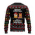Meowy Christmas Woofy New Year Ugly Christmas Sweater with Cat and Dog in Winter Hats and Festive Pattern Design - Wonder Print Shop