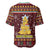 Merry Chickmas Christmas Baseball Jersey with Yellow Chickens Tree Design and Snowflake Pattern - Wonder Print Shop