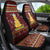 Merry Chickmas Christmas Car Seat Cover with Yellow Chickens Tree Design and Snowflake Pattern - Wonder Print Shop