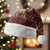 Merry Chickmas Christmas Santa Hat with Yellow Chickens Tree Design and Snowflake Pattern - Wonder Print Shop