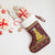Merry Chickmas Christmas Stocking with Yellow Chickens Tree Design and Snowflake Pattern - Wonder Print Shop