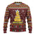 Merry Chickmas Christmas Ugly Christmas Sweater with Yellow Chickens Tree Design and Snowflake Pattern - Wonder Print Shop