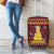Merry Chickmas Christmas Luggage Cover with Yellow Chickens Tree Design and Snowflake Pattern - Wonder Print Shop