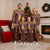 Merry Chickmas Christmas Pajama Set with Yellow Chickens Tree Design and Snowflake Pattern - Wonder Print Shop