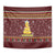 Merry Chickmas Christmas Tapestry with Yellow Chickens Tree Design and Snowflake Pattern - Wonder Print Shop