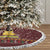 Merry Chickmas Christmas Tree Skirt with Yellow Chickens Tree Design and Snowflake Pattern - Wonder Print Shop