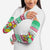 Merry Chickmas Christmas Arm Sleeves with Yellow Cartoon Birds in Santa Hats and Red Green Snowflake Pattern - Wonder Print Shop