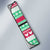 Merry Chickmas Christmas Auto Sun Shade with Yellow Cartoon Birds in Santa Hats and Red Green Snowflake Pattern - Wonder Print Shop