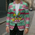 Merry Chickmas Christmas Blazer with Yellow Cartoon Birds in Santa Hats and Red Green Snowflake Pattern - Wonder Print Shop