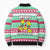 Merry Chickmas Christmas Bomber Puffer Jacket with Yellow Cartoon Birds in Santa Hats and Red Green Snowflake Pattern - Wonder Print Shop