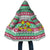 Merry Chickmas Christmas Cloak with Yellow Cartoon Birds in Santa Hats and Red Green Snowflake Pattern - Wonder Print Shop