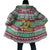 Merry Chickmas Christmas Cloak with Yellow Cartoon Birds in Santa Hats and Red Green Snowflake Pattern - Wonder Print Shop