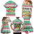 Merry Chickmas Christmas Family Matching Mermaid Dress and Hawaiian Shirt with Yellow Cartoon Birds in Santa Hats and Red Green Snowflake Pattern - Wonder Print Shop