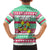 Merry Chickmas Christmas Family Matching Puletasi and Hawaiian Shirt with Yellow Cartoon Birds in Santa Hats and Red Green Snowflake Pattern - Wonder Print Shop