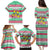 Merry Chickmas Christmas Family Matching Puletasi and Hawaiian Shirt with Yellow Cartoon Birds in Santa Hats and Red Green Snowflake Pattern - Wonder Print Shop