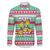 Merry Chickmas Christmas Family Matching Puletasi and Hawaiian Shirt with Yellow Cartoon Birds in Santa Hats and Red Green Snowflake Pattern - Wonder Print Shop