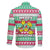 Merry Chickmas Christmas Family Matching Puletasi and Hawaiian Shirt with Yellow Cartoon Birds in Santa Hats and Red Green Snowflake Pattern - Wonder Print Shop