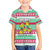 Merry Chickmas Christmas Family Matching Puletasi and Hawaiian Shirt with Yellow Cartoon Birds in Santa Hats and Red Green Snowflake Pattern - Wonder Print Shop