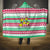 Merry Chickmas Christmas Hooded Blanket with Yellow Cartoon Birds in Santa Hats and Red Green Snowflake Pattern - Wonder Print Shop