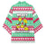 Merry Chickmas Christmas Kimono with Yellow Cartoon Birds in Santa Hats and Red Green Snowflake Pattern - Wonder Print Shop