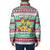 Merry Chickmas Christmas Padded Jacket with Yellow Cartoon Birds in Santa Hats and Red Green Snowflake Pattern - Wonder Print Shop