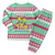 Merry Chickmas Christmas Pajama Set with Yellow Cartoon Birds in Santa Hats and Red Green Snowflake Pattern - Wonder Print Shop