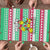 Merry Chickmas Christmas Puzzle with Yellow Cartoon Birds in Santa Hats and Red Green Snowflake Pattern - Wonder Print Shop