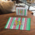 Merry Chickmas Christmas Puzzle with Yellow Cartoon Birds in Santa Hats and Red Green Snowflake Pattern - Wonder Print Shop