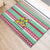 Merry Chickmas Christmas Rubber Doormat with Yellow Cartoon Birds in Santa Hats and Red Green Snowflake Pattern - Wonder Print Shop