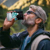 Merry Christmas Bulldog And Snowman 4 in 1 Can Cooler Tumbler Dog Snowman Christmas Tree and Red Car Winter Scene - Wonder Print Shop