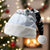 Merry Christmas Bulldog And Snowman Christmas Santa Hat Dog Snowman Christmas Tree and Red Car Winter Scene - Wonder Print Shop