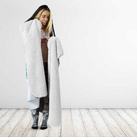 Merry Christmas Bulldog And Snowman Hooded Blanket Dog Snowman Christmas Tree and Red Car Winter Scene - Wonder Print Shop