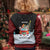 Merry Christmas Bulldog And Snowman Kid Ugly Christmas Sweater Dog Snowman Christmas Tree and Red Car Winter Scene - Wonder Print Shop