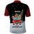 Merry Christmas Bulldog And Snowman Polo Shirt Dog Snowman Christmas Tree and Red Car Winter Scene - Wonder Print Shop