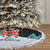 Merry Christmas Bulldog And Snowman Tree Skirt Dog Snowman Christmas Tree and Red Car Winter Scene - Wonder Print Shop