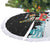 Merry Christmas Bulldog And Snowman Tree Skirt Dog Snowman Christmas Tree and Red Car Winter Scene - Wonder Print Shop