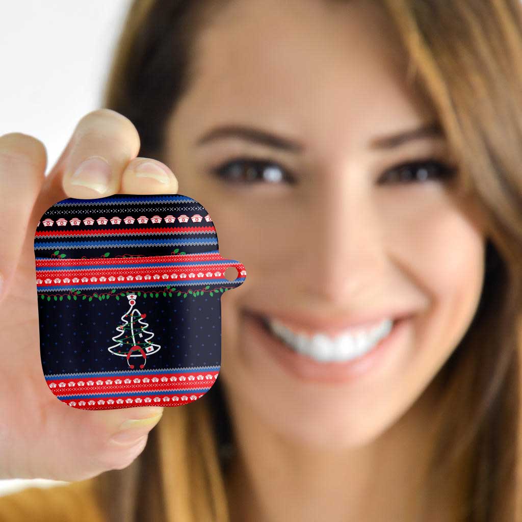 Merry Christmas Nurse AirPods Case Stethoscope Tree Nurses and Medical Workers - Wonder Print Shop