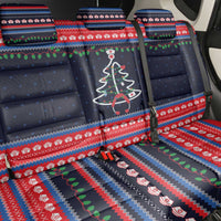 Merry Christmas Nurse Back Car Seat Cover Stethoscope Tree Nurses and Medical Workers - Wonder Print Shop